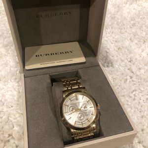 Burberry Gold Watch (see photo for size)